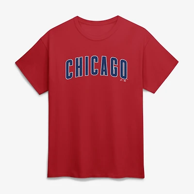 T-shirt homme logo athlétique bleu roi Chicago Cubs