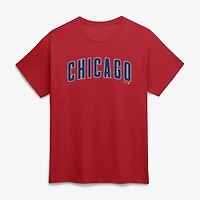 T-shirt homme logo athlétique bleu roi Chicago Cubs