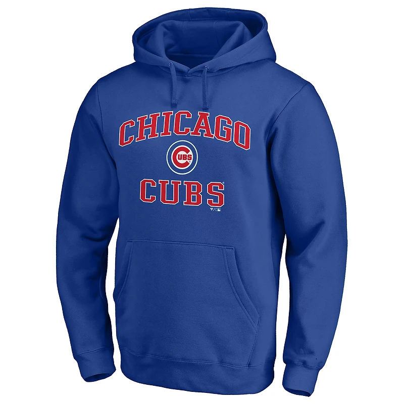 Sweat à capuche homme Chicago Cubs Heart & Soul bleu roi avec logo athlétique