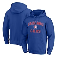 Sweat à capuche homme Chicago Cubs Heart & Soul bleu roi avec logo athlétique