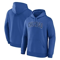 Men's Logo Athletic Royal Chicago Cubs Wordmark Hoodie