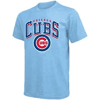 T-shirt bleu clair pour homme Majestic Threads Pete Crow-Armstrong, nom et numéro des Chicago Cubs