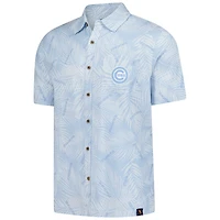 Chemise boutonnée en lin bleu Margaritaville pour homme