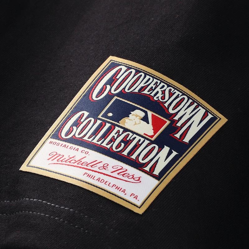 Men's Mitchell & Ness Black Chicago Cubs Cooperstown Floral T-Shirt