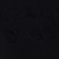 Sweat-shirt à col rond en polaire Phantom noir des Chicago Cubs de Mitchell & Ness pour homme