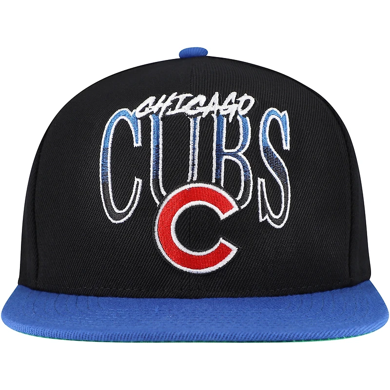 Casquette snapback Rise Up Chicago Cubs noire Mitchell & Ness pour homme