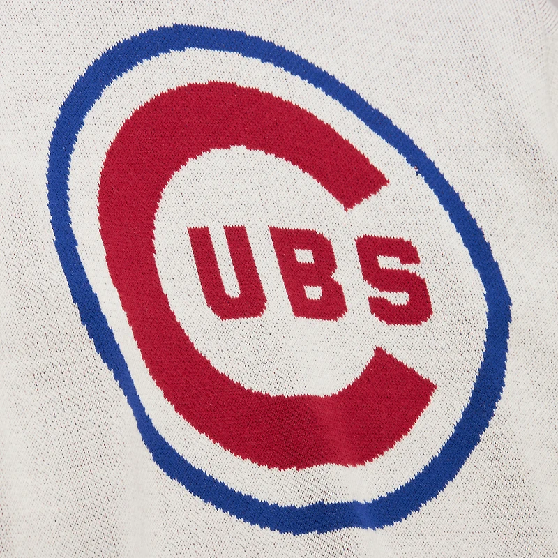 Pull rétro Chicago Cubs de Mitchell & Ness pour homme, couleur crème