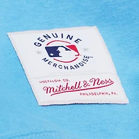 Sweat-shirt polaire Mitchell & Ness bleu clair pour homme, avec insigne des Cubs de Chicago