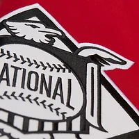 Men's Mitchell & Ness Royal/Red Chicago Cubs Cooperstown Collection Team Origins Satin Full-Snap Jacket