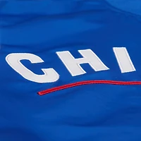 Men's Mitchell & Ness Royal/Red Chicago Cubs Cooperstown Collection Team Origins Satin Full-Snap Jacket