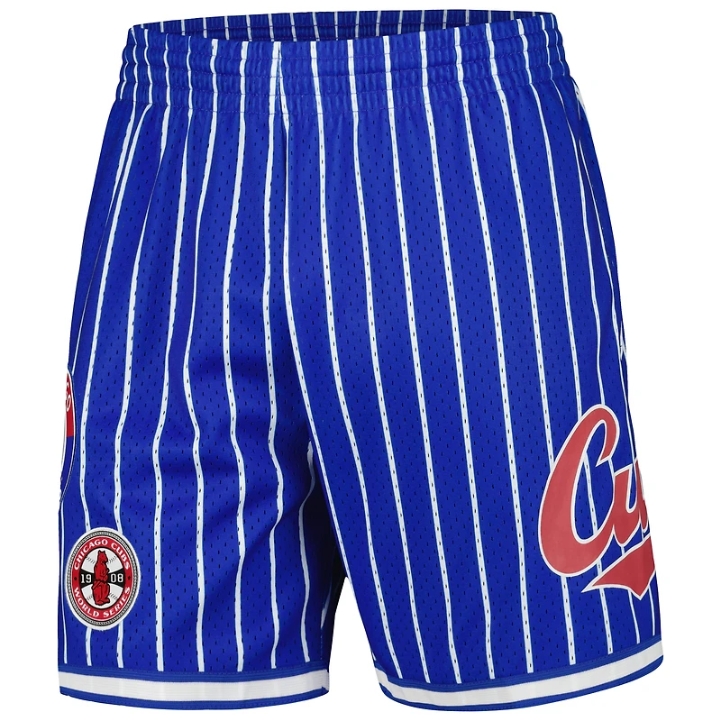 Men's Mitchell & Ness Royal Chicago Cubs Cooperstown Collection 1908 World Series City Mesh Shorts