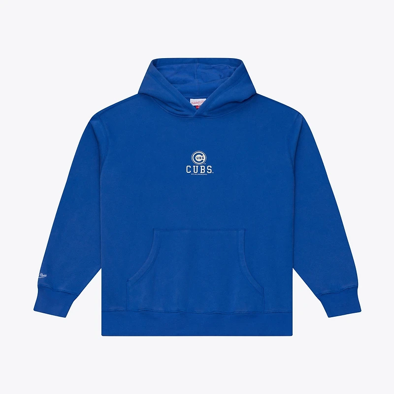 Men's Mitchell & Ness Royal Chicago Cubs Core Essentials Fleece Hoodie