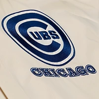 Veste de coach à capuche Mitchell & Ness Ryne Sandberg crème Chicago Cubs, fermeture boutons-pression, motif Yacht Rock, nom et numéro