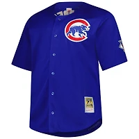 Men's Mitchell & Ness Ryne Sandberg Royal Chicago Cubs Big Tall Cooperstown Mesh Batting Practice Jersey