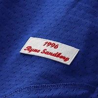 Maillot d'entraînement au bâton Mitchell & Ness Ryne Sandberg Royal Chicago Cubs Cooperstown Collection 1996 pour homme, en maille, à boutons