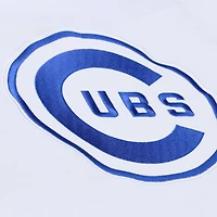 Sweat à capuche en polaire Mitchell & Ness blanc Chicago Cubs Collection Cooperstown pour homme