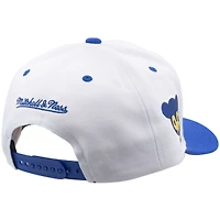 Men's Mitchell & Ness White Chicago Cubs Cooperstown Collection Pro Crown Snapback Hat