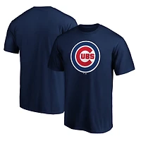 Men's  Navy Chicago Cubs Official Logo T-Shirt