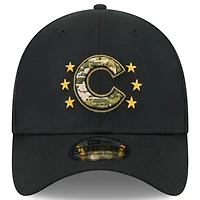 Men's New Era  Black Chicago Cubs 2024 Armed Forces Day 39THIRTY Flex Hat