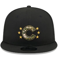Men's New Era  Black Chicago Cubs 2024 Armed Forces Day 9FIFTY Snapback Hat