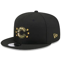 Men's New Era  Black Chicago Cubs 2024 Armed Forces Day 9FIFTY Snapback Hat