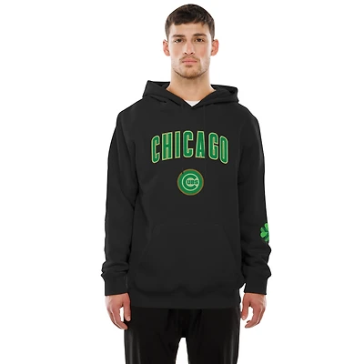 Men's New Era Black Chicago Cubs 2026 St. Patrick's Day Fleece Hoodie