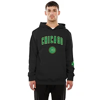 Men's New Era  Black Chicago Cubs 2026 St. Patrick's Day Fleece Hoodie