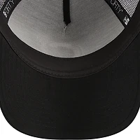 Casquette réglable noire A-Frame 9FORTY Trucker des Chicago Cubs New Era pour hommes