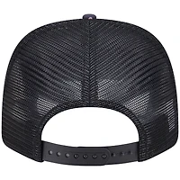 Men's New Era Black Chicago Cubs Adventure Drinks Pattern 9SEVENTY Stretch-Snap Hat
