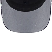 Men's New Era Black Chicago Cubs Adventure Drinks Pattern 9SEVENTY Stretch-Snap Hat