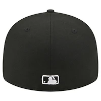 Men's New Era Black Chicago Cubs Americana Bald Eagle Pre-Curved 59FIFTY Fitted Hat