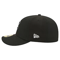 Men's New Era Black Chicago Cubs Americana Bald Eagle Pre-Curved 59FIFTY Fitted Hat