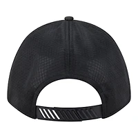 Men's New Era  Black Chicago Cubs Badged M-Crown A-Frame 9FORTY Trucker Adjustable Hat