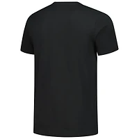 Men's New Era  Black Chicago Cubs Bronze Logo with Cross Bats Established T-Shirt