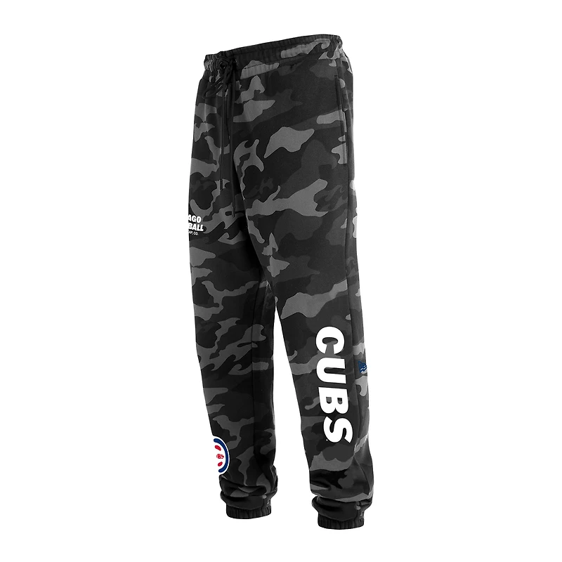 Pantalon de jogging à motif camouflage Chicago Cubs New Era pour homme noir