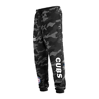 Pantalon de jogging à motif camouflage Chicago Cubs New Era pour homme noir
