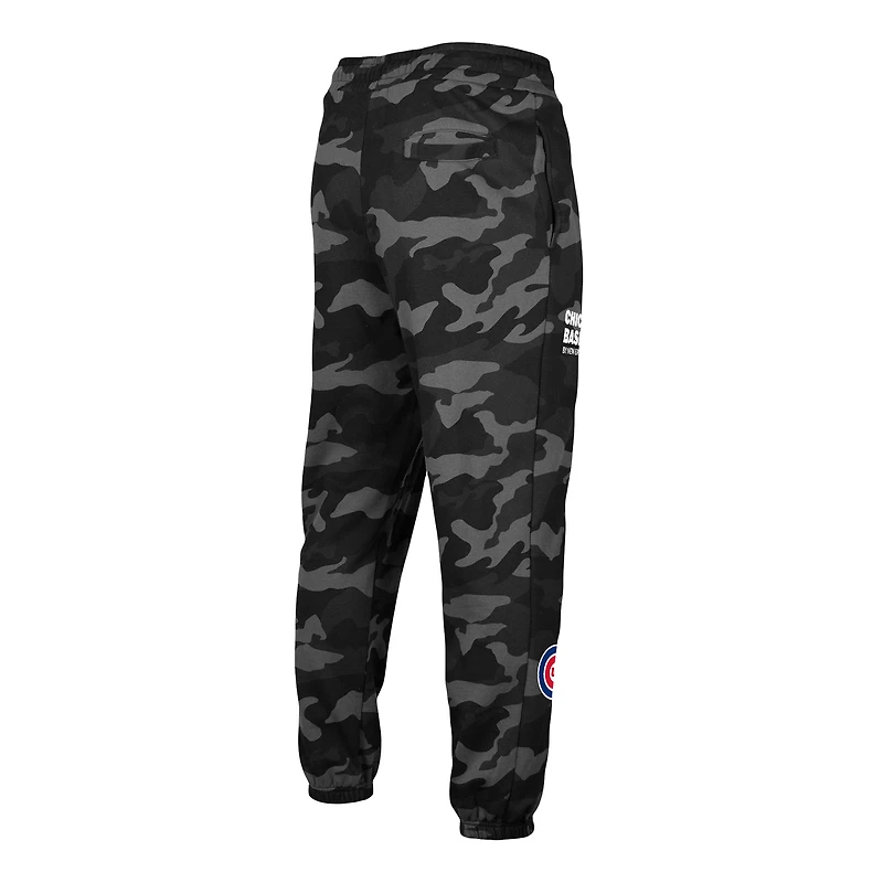 Pantalon de jogging à motif camouflage Chicago Cubs New Era pour homme noir