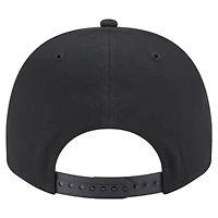 Men's New Era Black Chicago Cubs Chainstitch 9FIFTY A-Frame Snapback Hat