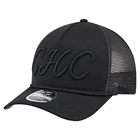 Casquette camionneur ajustable 9FORTY A-Frame M-Crown noire des Chicago Cubs pour homme New Era