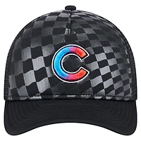 Casquette ajustable 9FORTY A-Frame M-Crown Trucker pour homme New Era noire Chicago Cubs