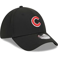 Casquette Flex 39THIRTY pour homme Chicago Cubs New Era noire avec logo