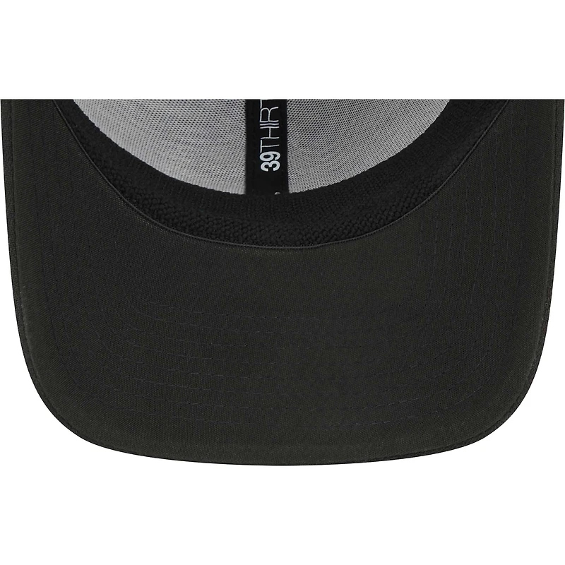 Casquette Flex 39THIRTY pour homme Chicago Cubs New Era noire avec logo