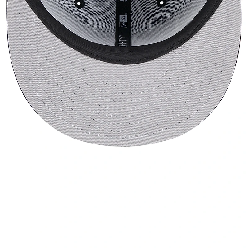 Casquette ajustée 59FIFTY noire avec logo des Chicago Cubs New Era pour hommes