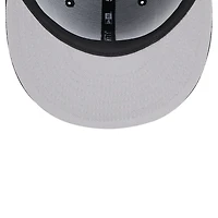 Casquette ajustée 59FIFTY noire avec logo des Chicago Cubs New Era pour hommes