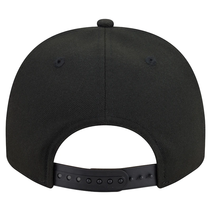 Men's New Era  Black Chicago Cubs Motion A-Frame 9FIFTY Snapback Hat