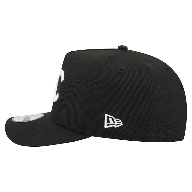 Men's New Era  Black Chicago Cubs Motion A-Frame 9FIFTY Snapback Hat