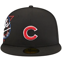 Casquette ajustée 59FIFTY pour homme Chicago Cubs Neon New Era noire