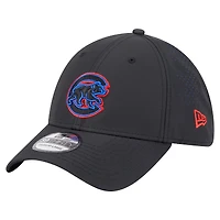 Casquette New Era noire Chicago Cubs Night 39THIRTY Flex pour homme