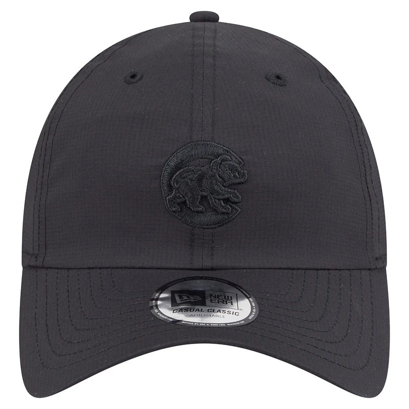 Men's New Era Black Chicago Cubs Ripstop Casual Classic Adjustable Hat