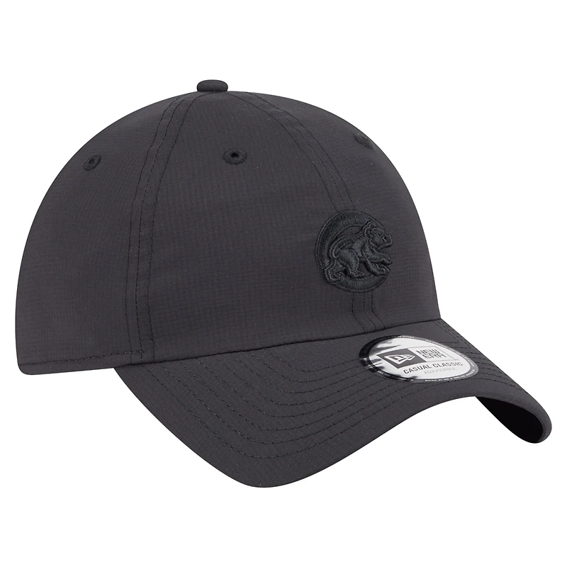 Men's New Era Black Chicago Cubs Ripstop Casual Classic Adjustable Hat